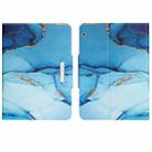 For Huawei MediaPad T5 10 inch Colored Drawing Horizontal Flip Leather Tablet Case(Cyan Marble) - 1