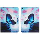 For Huawei MatePad T10 / T 10s Colored Drawing Horizontal Flip Leather Tablet Case(Blue Butterfly) - 1