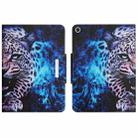 For Huawei MatePad T10 / T 10s Colored Drawing Horizontal Flip Leather Tablet Case(Blue Leopard) - 1