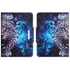 For Lenovo Tab M10 TB-X505 Colored Drawing Horizontal Flip Leather Tablet Case(Blue Leopard) - 1