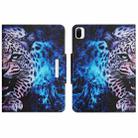 For Xiaomi Pad 5 Colored Drawing Horizontal Flip Leather Tablet Case(Blue Leopard) - 1