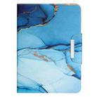 For iPad Pro 11 2020 Colored Drawing Horizontal Flip Leather Tablet Case(Cyan Marble) - 2