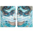 For iPad mini 6 Colored Drawing Horizontal Flip Leather Tablet Case(Ink Marble) - 1