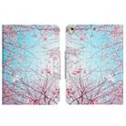 For iPad 5 / 7 / 6 / 8 / 9 Colored Drawing Horizontal Flip Leather Tablet Case(Cherry Blossoms) - 1