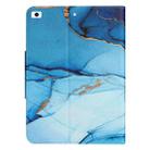 For iPad mini 1 / 2 / 3 / 4 / 5 Colored Drawing Horizontal Flip Leather Tablet Case(Cyan Marble) - 3