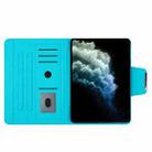 For iPad mini 1 / 2 / 3 / 4 / 5 Colored Drawing Horizontal Flip Leather Tablet Case(Cyan Marble) - 4