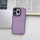 For iPhone 13 PC Transparent Phone Case(Purple) - 1