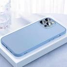 For iPhone 13 Pro Max 2 in 1 Skin Feel Frosted Phone Case with Lens Film(Sierra Blue) - 1