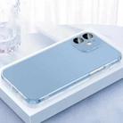 For iPhone 12 2 in 1 Skin Feel Frosted Phone Case with Lens Film(Translucent) - 1