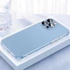 For iPhone 12 Pro 2 in 1 Skin Feel Frosted Phone Case with Lens Film(Translucent) - 1