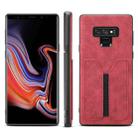 For Samsung Galaxy Note9 Denior DV Elastic Card PU Back Cover Phone Case(Red) - 1