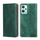 For OPPO K10x 5G Gloss Oil Solid Color Magnetic Leather Phone Case(Green) - 1