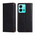 For vivo V25 5G/V25e 5G/X80 Lite Gloss Oil Solid Color Magnetic Leather Phone Case(Black) - 1