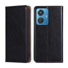 For vivo Y55 4G Gloss Oil Solid Color Magnetic Leather Phone Case(Black) - 1