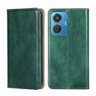 For vivo Y55 4G Gloss Oil Solid Color Magnetic Leather Phone Case(Green) - 1