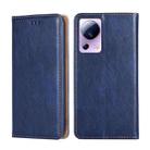 For Xiaomi Civi 2 5G Gloss Oil Solid Color Magnetic Leather Phone Case(Blue) - 1