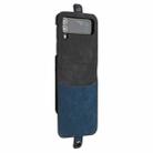 For Samsung Galaxy Z Flip 3 5G Side Buckle Double Fold Leather Phone Case(Royal Blue) - 1