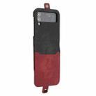 For Samsung Galaxy Z Flip 3 5G Side Buckle Double Fold Leather Phone Case(Red) - 1