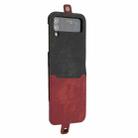 For Samsung Galaxy Z Flip 4 5G Side Buckle Double Fold Leather Phone Case(Red) - 1