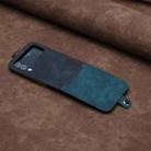 For Samsung Galaxy Z Flip 4 5G Side Buckle Double Fold Leather Phone Case(Dark Green) - 4