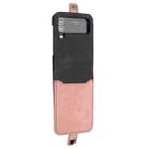 For Samsung Galaxy Z Flip 4 5G Side Buckle Double Fold Leather Phone Case(Pink) - 1