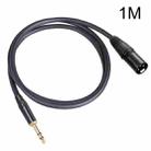 TC145BK19 6.35mm 1/4 inch TRS Male to XLR 3pin Male Audio Cable, Length:1m - 1