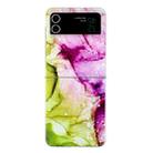 For Samsung Galaxy Z Flip 4 5G Foldable Colored Drawing PC Phone Case(Two Color Marble) - 1