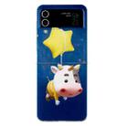 For Samsung Galaxy Z Flip 3 5G Foldable Colored Drawing PC Phone Case(Five Star Calf) - 1