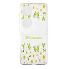 For Huawei P50 Pocket Foldable Colored Drawing PC Phone Case(Flowers) - 1