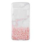 For Motorola Razr 2022 Foldable Colored Drawing PC Phone Case(Pink White Marble) - 1