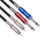 3051K63 Dual RCA Male to Dual 6.35mm 1/4 inch Male Mixer Audio Cable, Length:2m - 2