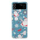 For Samsung Galaxy Z Flip 4 5G Foldable Christmas Colored Painting PC Phone Case(Christmas Hearts) - 1