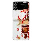 For Samsung Galaxy Z Flip 4 5G Foldable Christmas Colored Painting PC Phone Case(Christmas House) - 1