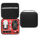 For DJI Mini SE Square Shockproof Hard Case Carrying Storage Bag, Size: 26 x 23 x 11cm(Black + Red Liner) - 1