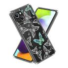 For iPhone 14 Laser IMD Pattern TPU Phone Case(Butterfly) - 1
