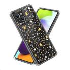 For iPhone 14 Laser IMD Pattern TPU Phone Case(Star) - 1