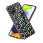 For iPhone 14 Laser IMD Pattern TPU Phone Case(Heart) - 1