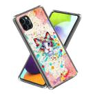 For iPhone 14 Pro Max Laser IMD Pattern TPU Phone Case(Cat) - 1