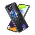 For iPhone 13 Laser IMD Pattern TPU Phone Case(Night Sky) - 1