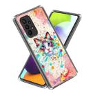 For Samsung Galaxy A23 Laser IMD Pattern TPU Phone Case(Cat) - 1