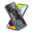 For Samsung Galaxy S23 5G Laser IMD Pattern TPU Phone Case(Flower) - 1