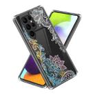 For Samsung Galaxy S23 Ultra 5G Laser IMD Pattern TPU Phone Case(Flower) - 1