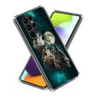 For Samsung Galaxy S23 Ultra 5G Laser IMD Pattern TPU Phone Case(Wolf) - 1