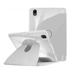 For OPPO Pad 11 2022 Acrylic 360 Degree Rotation Holder Tablet Leather Case(Grey) - 1