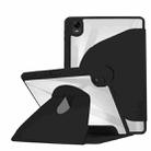 For OPPO Pad 11 2022 Acrylic 360 Degree Rotation Holder Tablet Leather Case(Black) - 1