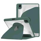 For OPPO Pad 11 2022 Acrylic 360 Degree Rotation Holder Tablet Leather Case(Emerald Green) - 1