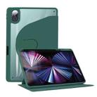 For Honor Tablet V7 Pro Acrylic 360 Degree Rotation Holder Tablet Leather Case(Emerald Green) - 1