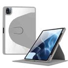 For Xiaomi Pad 5 / 5 Pro Acrylic 360 Degree Rotation Holder Tablet Leather Case(Grey) - 1