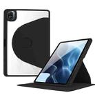 For Xiaomi Pad 5 Pro 12.4 Acrylic 360 Degree Rotation Holder Tablet Leather Case(Black) - 1