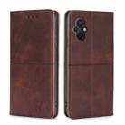 For Xiaomi Poco M5 4G Cow Texture Magnetic Leather Phone Case(Dark Brown) - 1